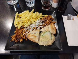 Gyros plate at Mythos in Zurich