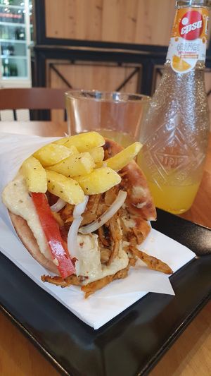 Vegan gyros at Mythos in Zurich