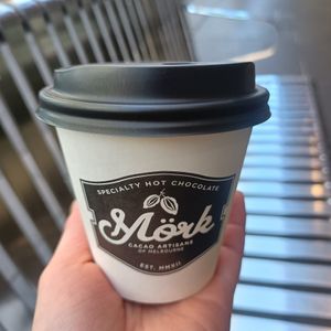 Hot choc at Mörk Chocolate in Melbourne