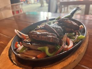 Portobello mushroom fajita    at Ocean's Isla in Isla Mujeres