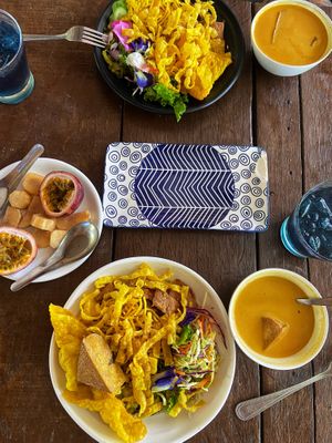 Khao Soy  at Shambhala in Koh Phayam