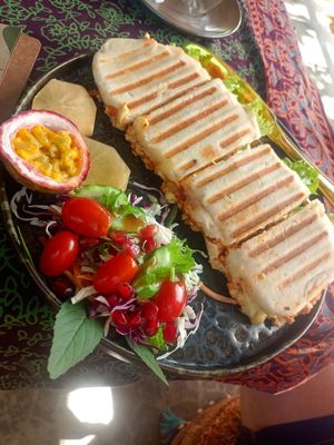 Vegan Sandwich at Shambhala in Koh Phayam