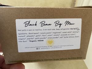 Black Bean Big Mac  at SolFood Collective in Perrysburg