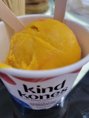 Junior scoop mango sorbet at Kind Kones - i12 Katong in Central Singapore