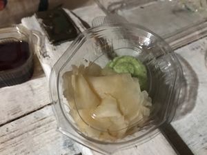 Ginger and wasabi at Sushidream in Belgrade