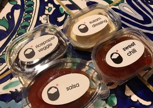 Sauces at Sushidream in Belgrade