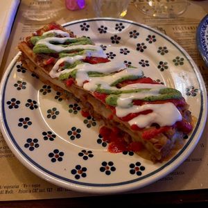 lentil lasagna  at Trattoria Sempre in Zurich