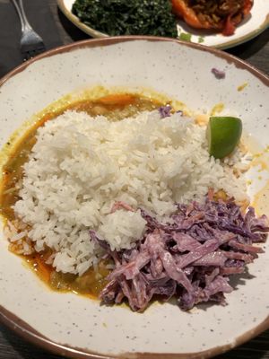 Chickpea curry- very good  at Universal Studios - Bob Marley-A Tribute to Freedom in Orlando