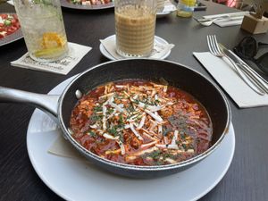Vegan shakshuka  at Twentysix in Budapest