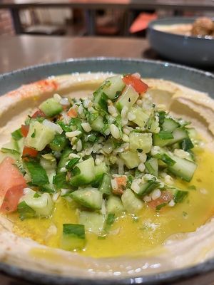 Tabule hummus   at Hummus Bar - Nagymező utca in Budapest