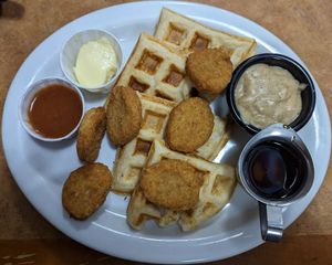 Chicken & Waffle at Paradox Cafe in Portland
