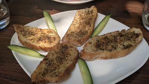 Garlic bread at Sugar & Salt in Mugla