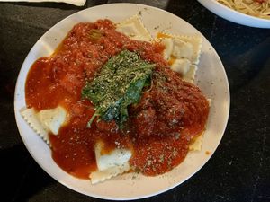Vegan ravioli   at Corleone's Trattoria in Savannah