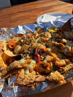 Ethiopian nachos.  Delicious!!  at The Hampton Hub in Regina