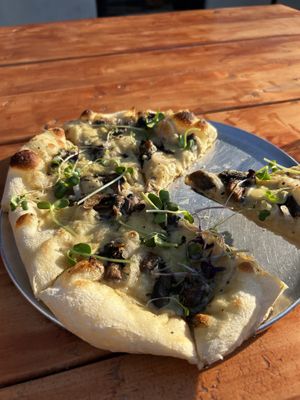 The Dr Dre pizza.    So good!  Crust was amazing and toppings were fresh  at The Hampton Hub in Regina