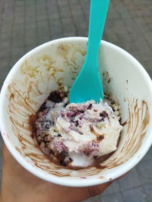 Sabor blackberry cheesecake at Beyond Sugar Heladería in Mexico City