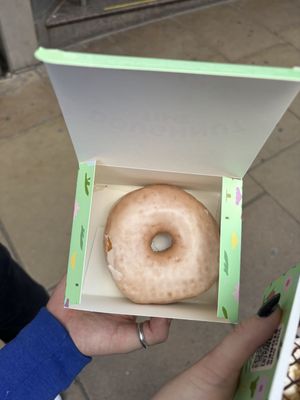 plain glazed   at Rodeo Doughnuts - Bond St Station in London