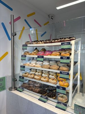 so many options!  at Rodeo Doughnuts - Bond St Station in London