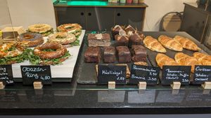 Day's ready made selection at Plänty Sandwiches in Munich