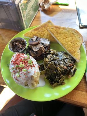 Mushroom root steak special  at SportsBox in Portland