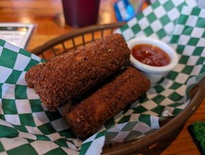 Deep fried egg rolls at SportsBox in Portland