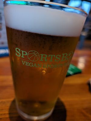 Da beer at SportsBox in Portland