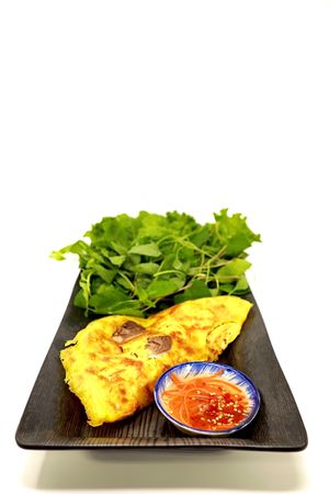 Vietnamese Crepes with vegan/gluten-free options! :D at Yen's Kitchen in Lake Worth