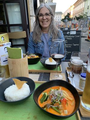 Vegan Red Curry with Coconut Milk. Delicious!   at Angkoon in Klagenfurt