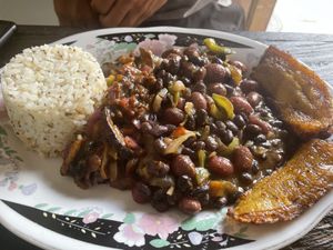 Venezuelan plate  at Angel Veggie Bistró in Salento
