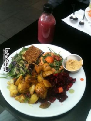 This is a photo of my all vegan meal at Glo restaurant in Iceland.  I hope you can post this with my review (from ChickpeaDee). at Glo - Engjateigur in Reykjavik