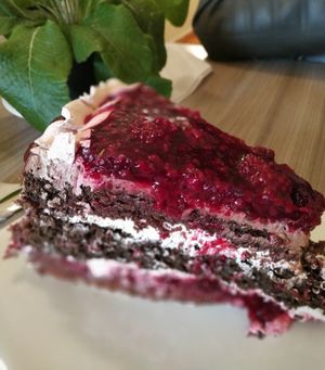 Torta de mora 🍇 10/10 at Marvelous Vegan Plant Power Food in Bogota