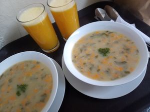 Colicero Soup Daily Menú at Marvelous Vegan Plant Power Food in Bogota