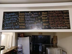Menu at Marvelous Vegan Plant Power Food in Bogota