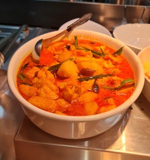 Curry potato vege ~ 31/3/22 at Greendot - 绿一点 - AMK in Northeast Singapore