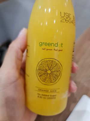 Orange juice @ $3.50!!! ~ 7/4/22 at Greendot - 绿一点 - AMK in Northeast Singapore