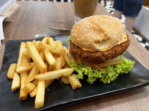 Andalusian Tomato Sauce Soy Burger  at Greendot - 绿一点 - AMK in Northeast Singapore