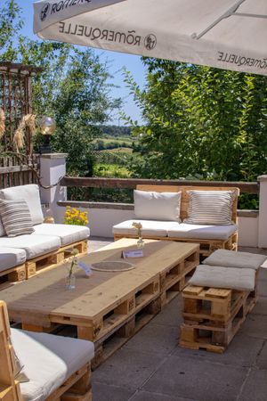 Lounge with view  at Goldplatzl am Sonntagsberg in Bad Waltersdorf