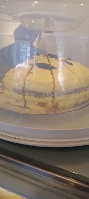 Lemon cake vegan and gluten free at Dunbar Community Bakery in Dunbar