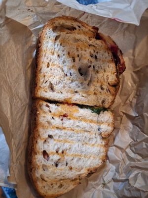 Toasted vegan sandwich at RóCo Café in Dublin