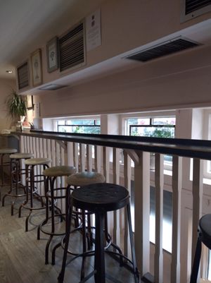 Upstairs seating at RóCo Café in Dublin