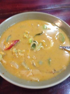 I think it was either green or penang curry at Beetroot Stories Cafe in Chiang Mai