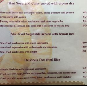 Another look at the menu at Beetroot Stories Cafe in Chiang Mai