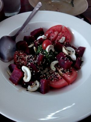 Boiled Beetroot Salad at Beetroot Stories Cafe in Chiang Mai
