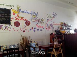 Mural at Beetroot Stories Cafe in Chiang Mai