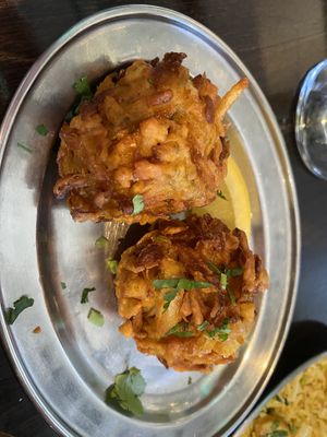 Onion Bhaji   at Elaichi Tandoori in Glastonbury