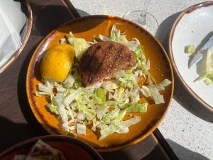 veggie pattie  at Nostimo in London