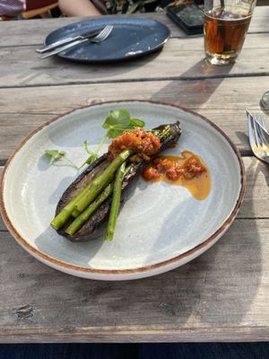 Roasted eggplant  at Bos & Co in Oosterhout