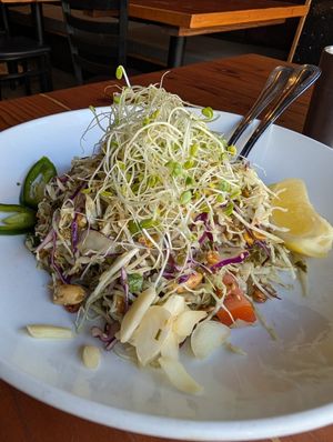 Tea leaf salad without fish sauce at Rangoon Burmese Kitchen in Honolulu