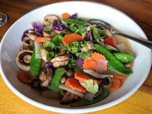 Mushroom & Vegetable at Rangoon Burmese Kitchen in Honolulu
