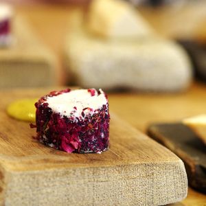 Vegan "cheese" course at Aurora in Edinburgh